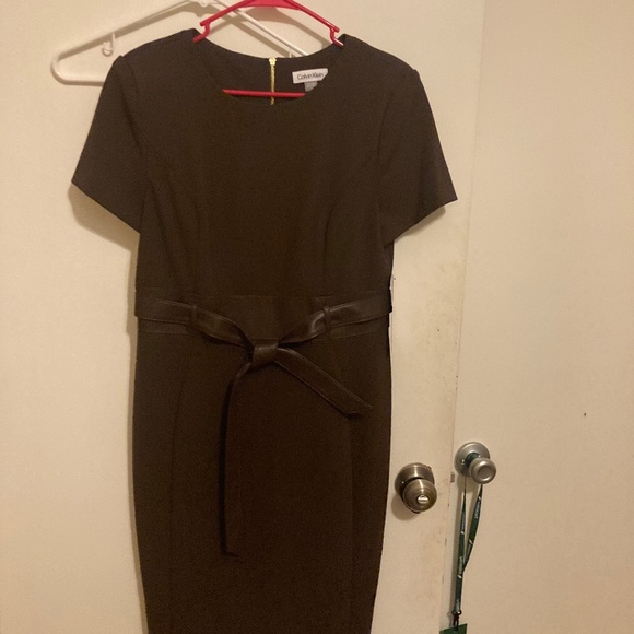 Fall 2925 Brown Calvin Kline dress - Picture 1 of 7